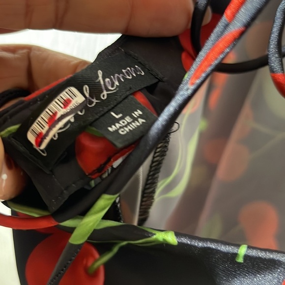 For Love‎ & Lemons Xena Midi Dress in Black Multi - Picture 7 of 10